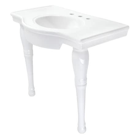 Fauceture VPB1378 Templeton 37" x 22" Ceramic Console Sink, White VPB1378